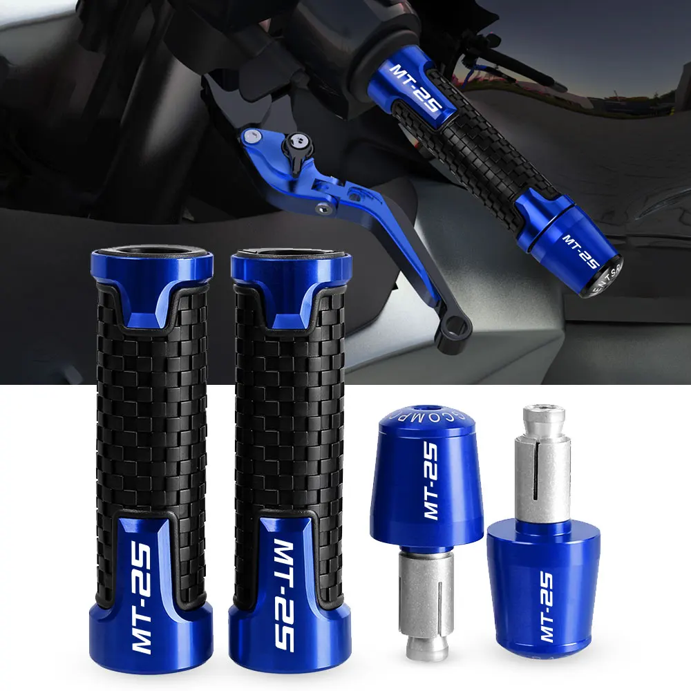 

Handle Grips Ends 7/8" Handlebar Rubber Gel Hand Grips Brake Hands FOR YAMAHA MT25 MT 25 MT-25 2005 2006 2015 2016 2017 2018