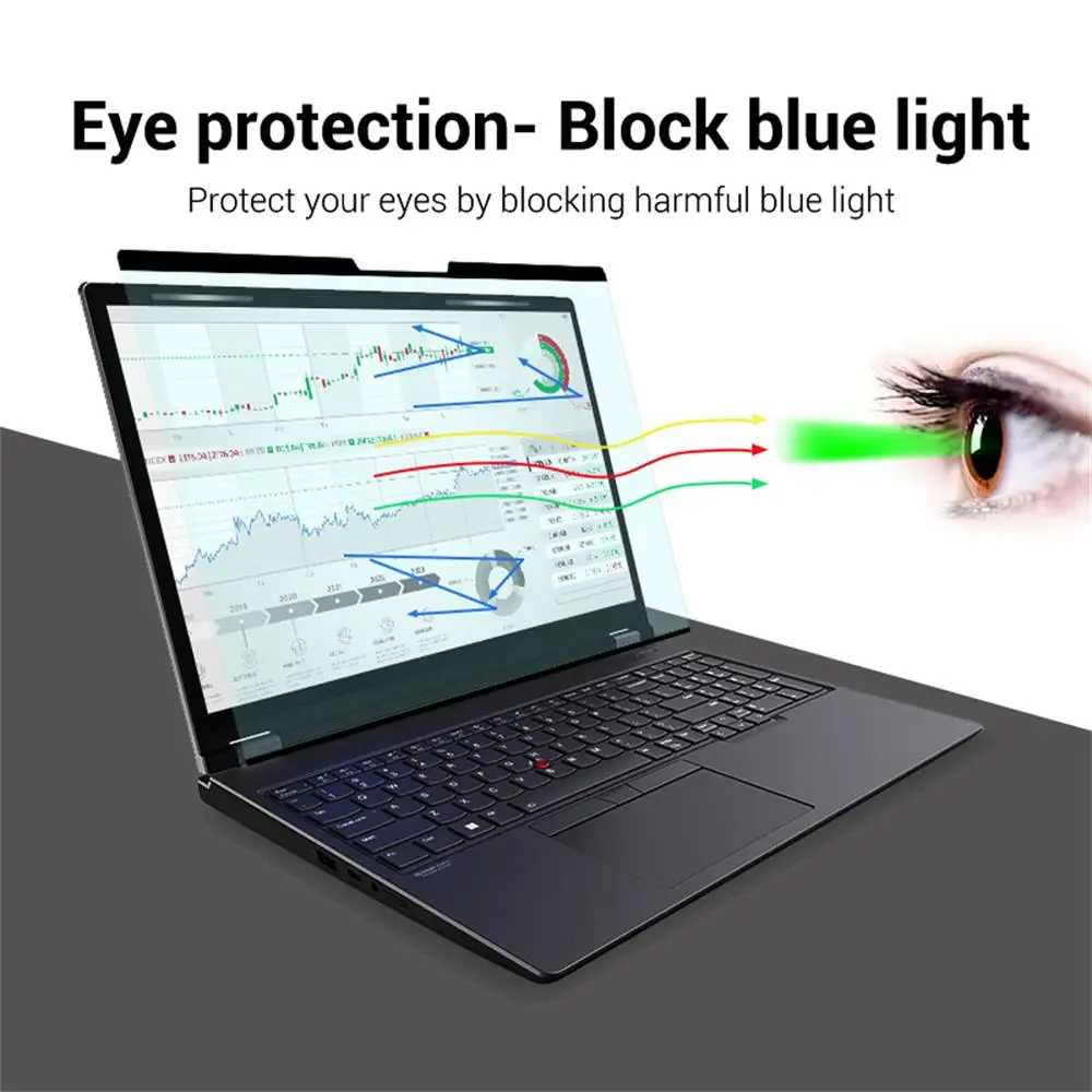 Laptop Screen Protector Laptop Magnetic Blue Light Blocking Screen Protector High Transmittance/Anti UV Glare Blue Light Filter High Adsorption