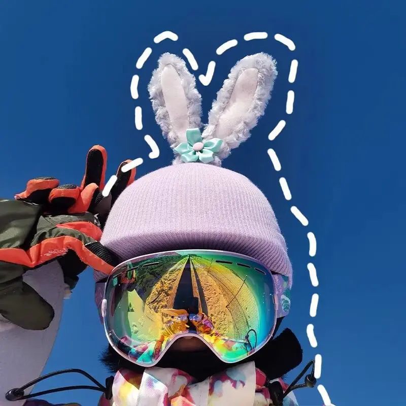 Ski Helmet Cover Paraglider Decorative Hat Cover Single Board Double Board Cute Cartoon Decorative Helmet