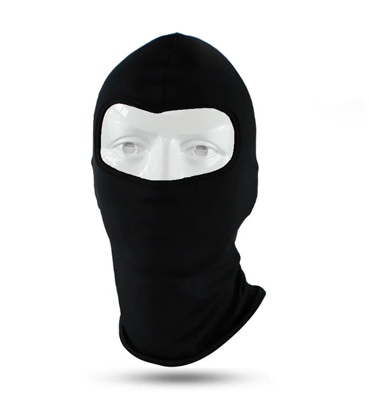 Wholesale Black Face Masks for motorcycle riding Lycra Fabric Breathable Balaclava Full Face Mask Motorcycle Helmet Mask