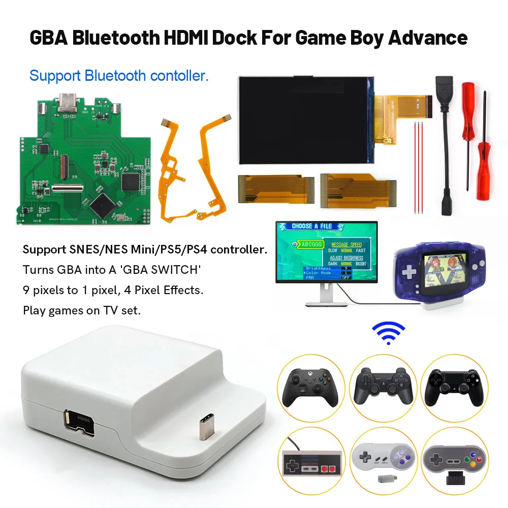 ワイヤレスゲームボーイアドバンス用ドックコントローラーキット 