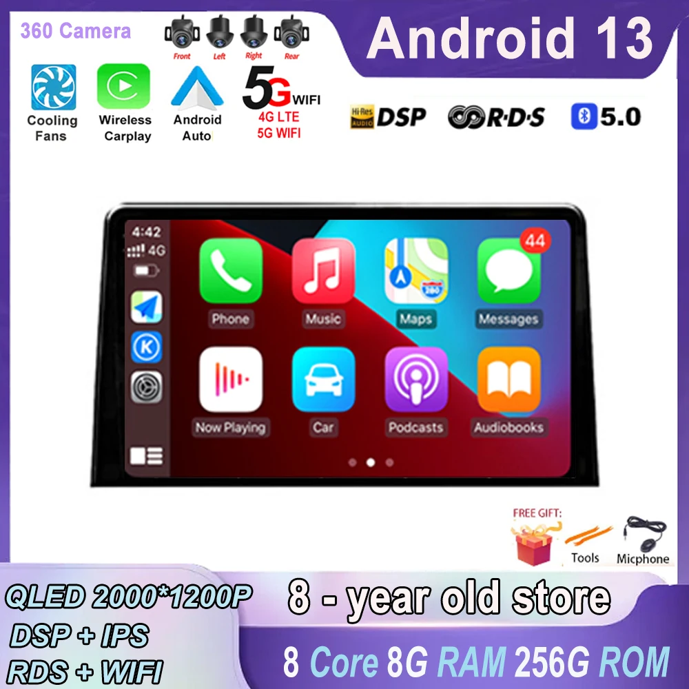 

Android 13 For Citroen Berlingo For Peugeot Partner Rifter 2019 For Opel Combo Navigation Car Radio DSP Multimedia Player