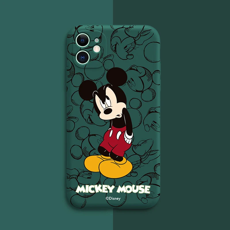 Disney Mickey Anime Phone Case For iPhone 11 12 Pro MAX Mini 13 Pro MAX 6 6S 7 8 Plus X XS MAX XR SE 2020 Cute TPU Fund Cover iphone se phone case