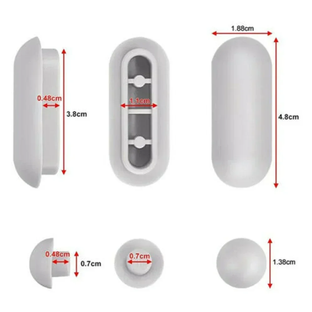 Toilet Seat Buffers Pack White Stop Bumper Seat Bumpers Toilet Lid Accessories Top Cover Cushion Adhesive Pads Toilet Absorber 3