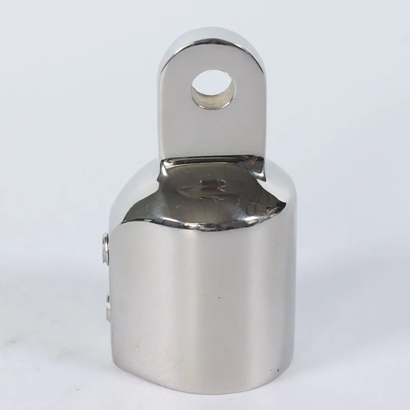 1PC Boat Bimini Top Fitting Deck Hinge Slide Cap 22mm25mm Pipe Eye End Cap External Eye End Canopy Tube Boat Accessories