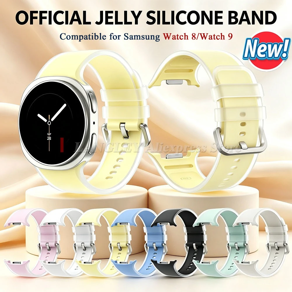 Translucent Silicone Waterproof Bracelet for Watches - Unisex Strap