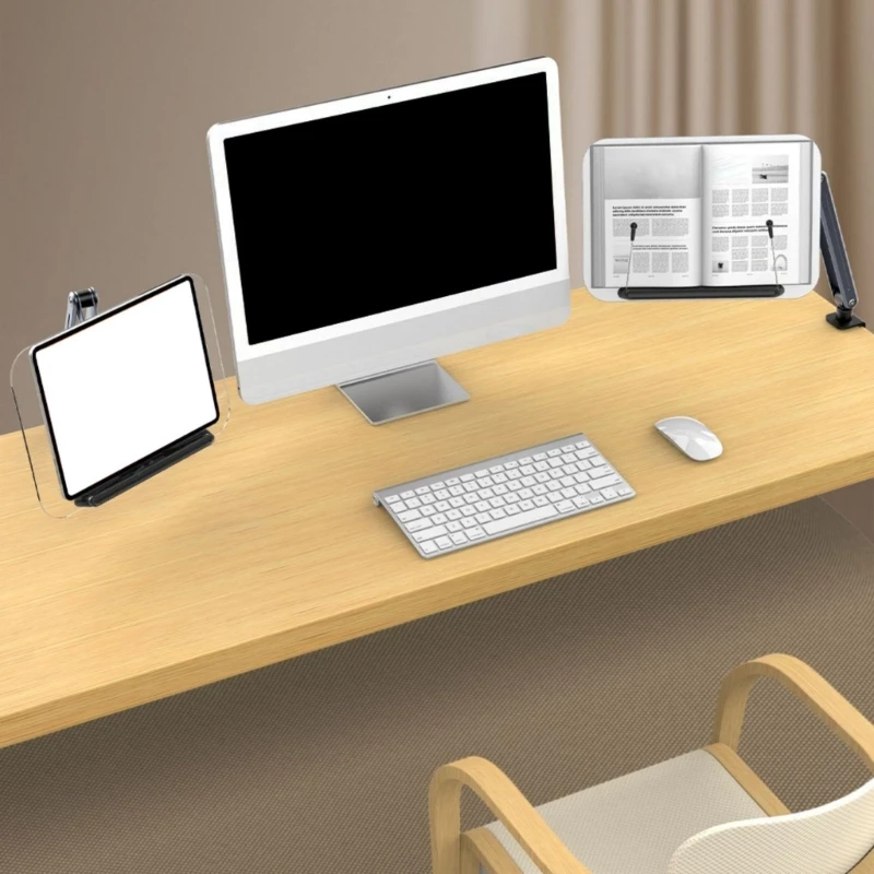 Computer Armrest Arm Mount,Height Adjustable and Rotatable Desk Stand Tablet Holder for Laptops and Tablets Book
