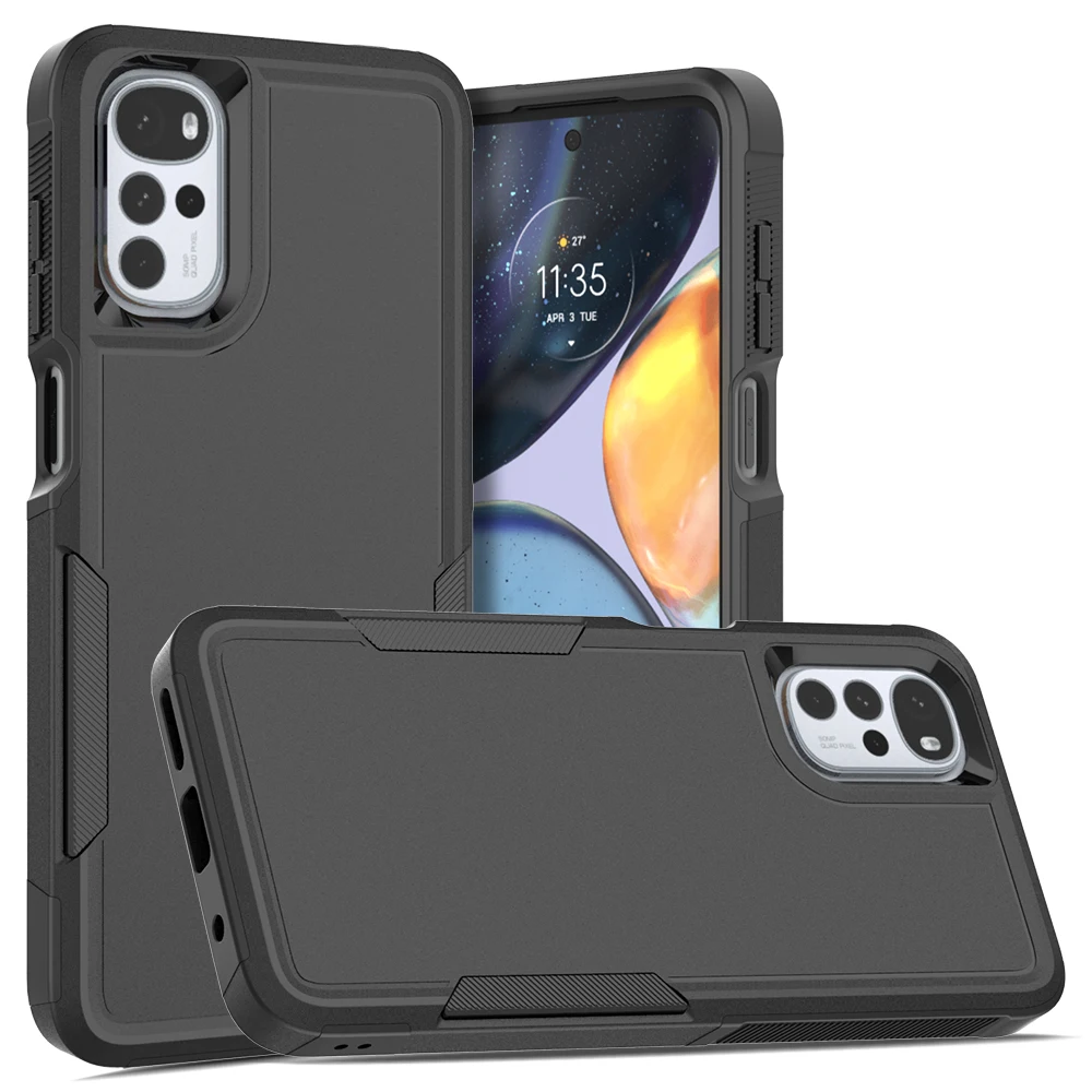 

Fashion Armor Case for Motorola Moto G22 / Moto E32 Hybrid Shell Dual Layer Hard Strong Shockproof Protection Back Cover