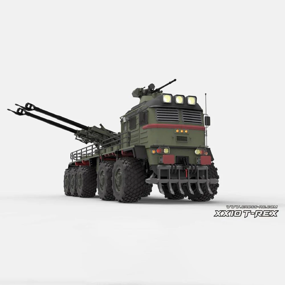 10X10 CROSSRC Military Truck Kits XX10 T-REX 1/12 RC Armored Vehicle Horn Sound Light Unassembled Unpainted Model Toy TH22768 2