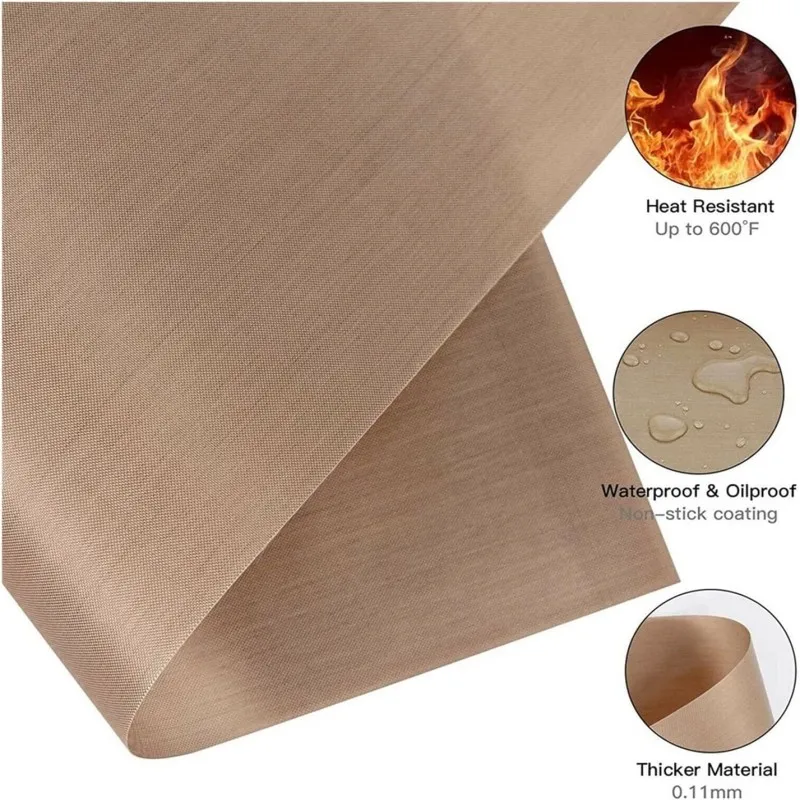 Baking Mat Sheet 40*60cm or 30*40cm Reusable Non-Stick Oil-Proof Baking Paper Heat-Resistant Oven Liner Sheet BBQ Pad 1/5/10 Pcs baking mat