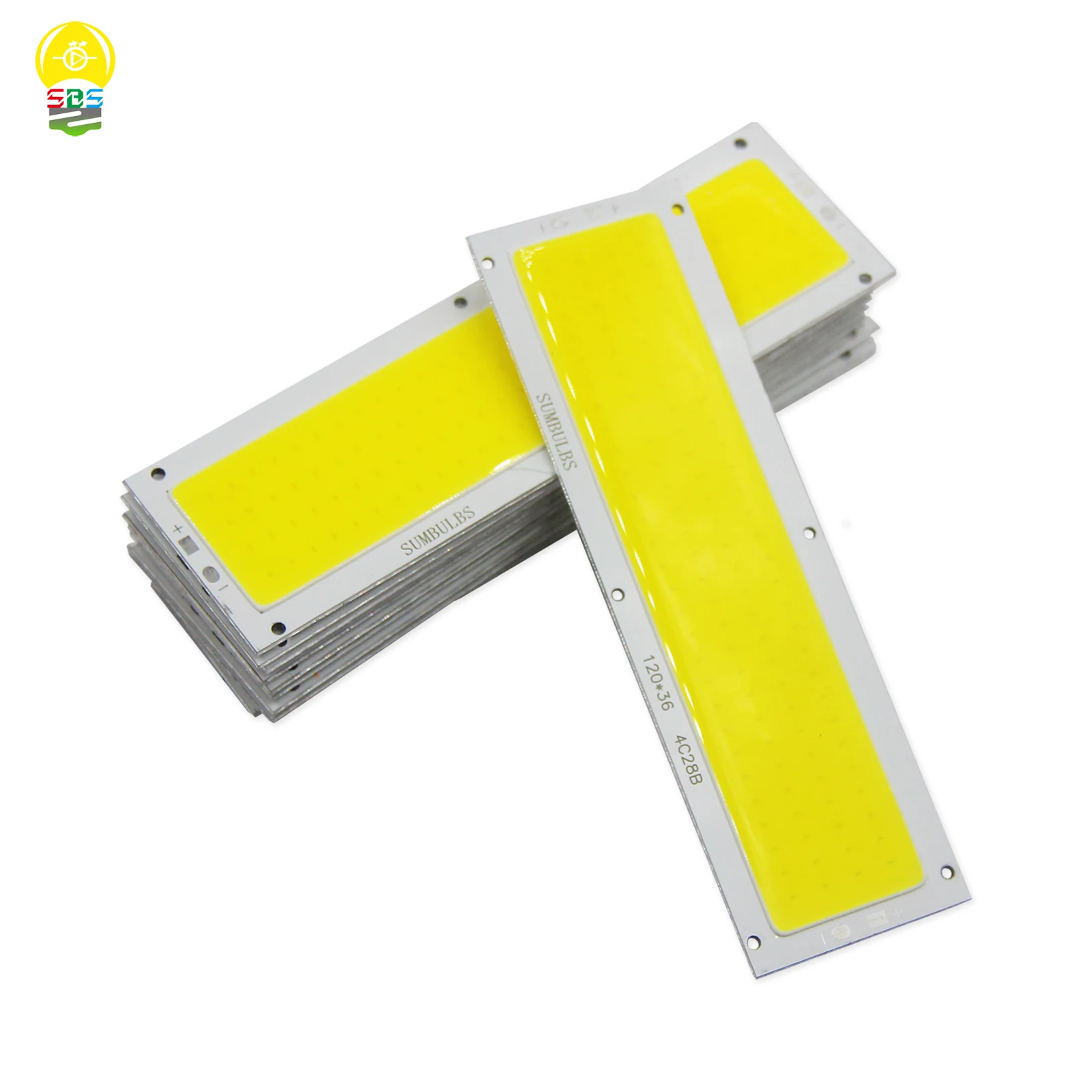 LED Light Source Strip Bulb Panel 120x36mm DC 12V LED COB 16W Warm Natural Cold White Blue Red Green For DIY Car Lamp