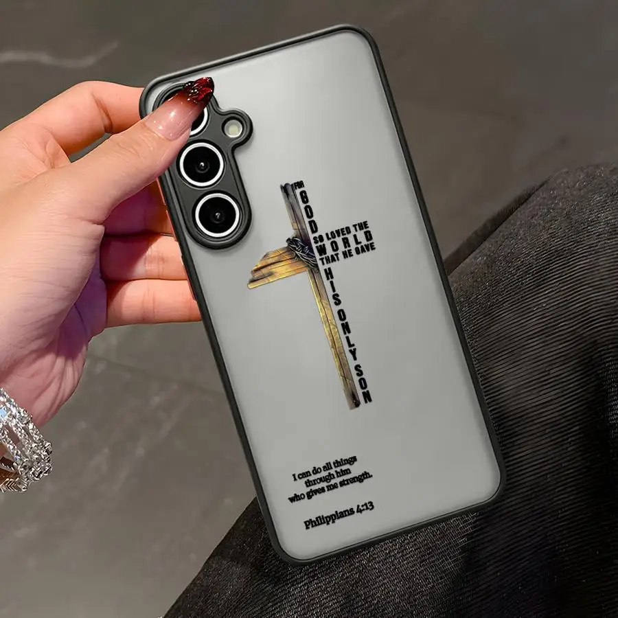 Stylish Cross Pattern Art Print Phone Case Cover