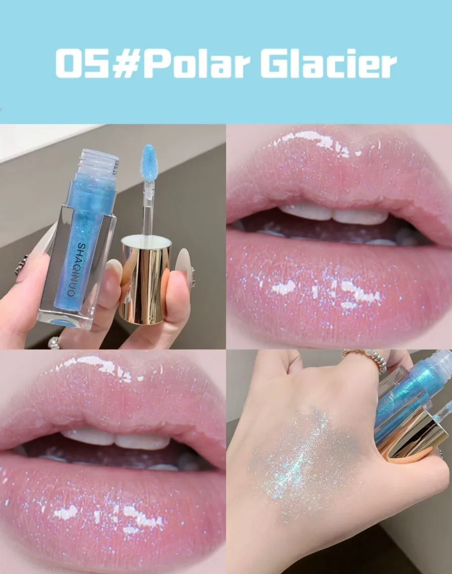 3d Diamant Pink Schimmer Lipgloss Mit Metallic Glanz Effekt_voghion.com