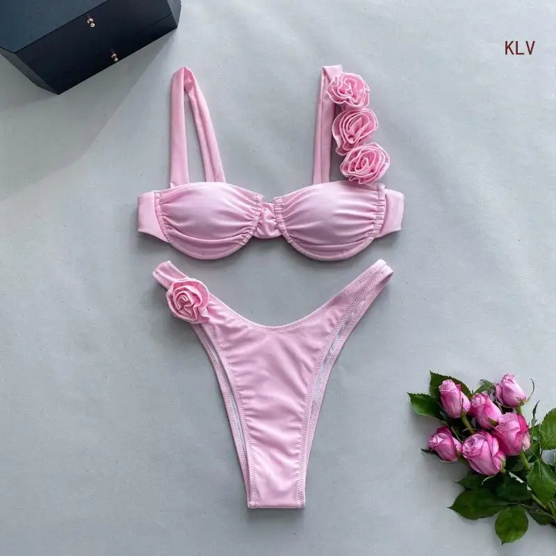 

Женский купальник из двух частей, купальник-бикини, купальный костюм из двух частей 6XDA