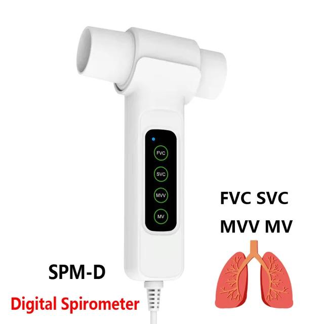 Spiromètre numérique de respiration respiratoire de spiromètre numérique FR