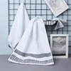 2pcs Green Christmas Cotton Bath Towels Set Hotel Bathroom Towels For Adult Quick-Dry Thicken Face Bath Towels 34x74cm 70x140cm 4