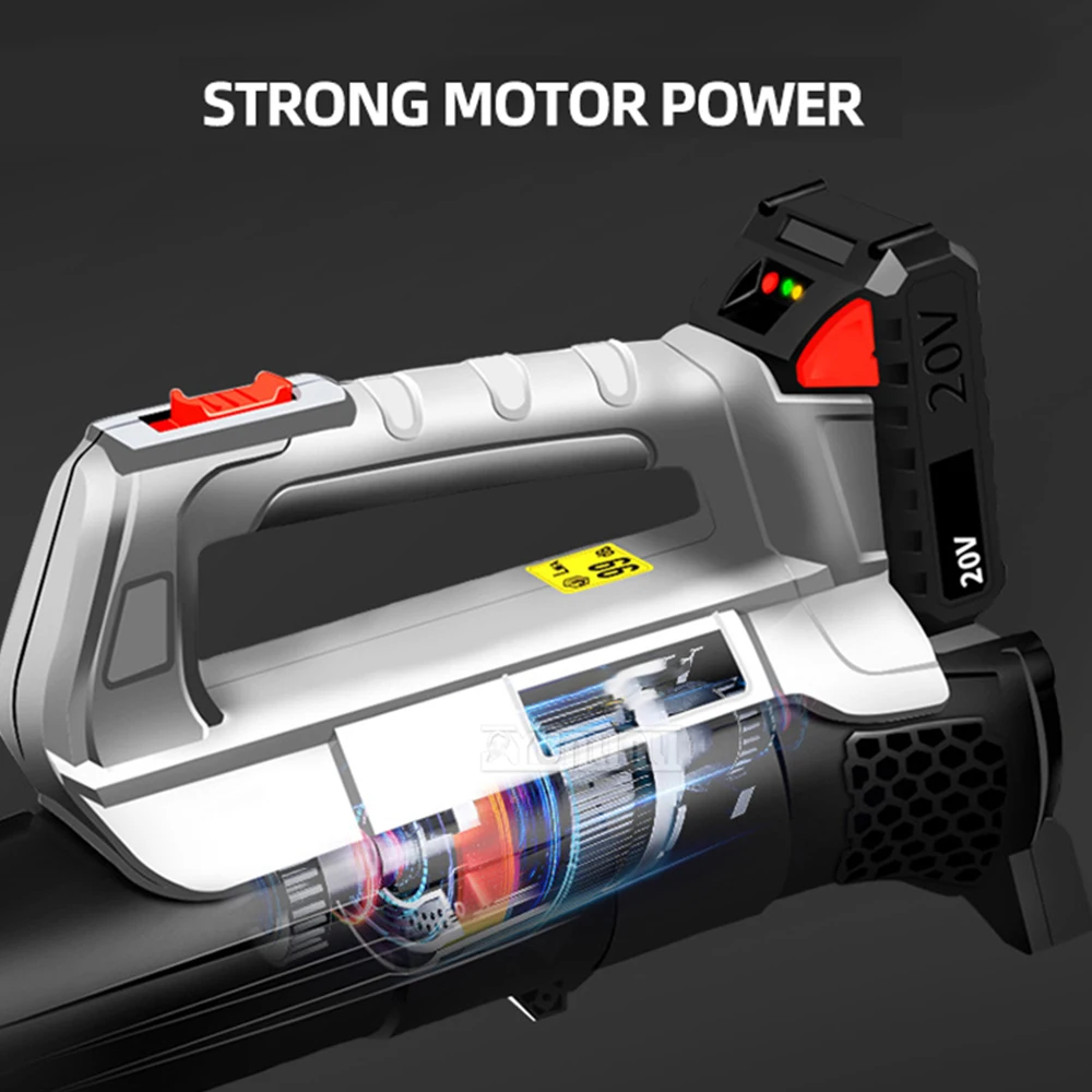Electric Blower Cordless Leaf Blower Clean Fallen Leaves Dust Snow Tool 20v Battery 4