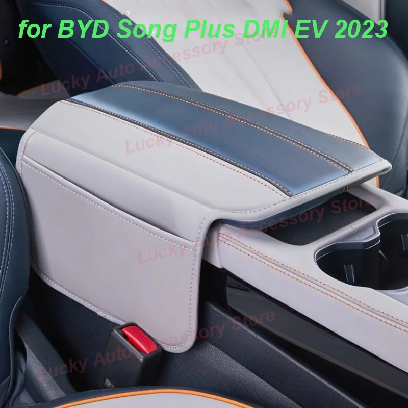 

Car Center Armrest Leather Cover for BYD Song Plus DMI EV 2023 Gear Central Console Case Protector Pad Interior Accessories