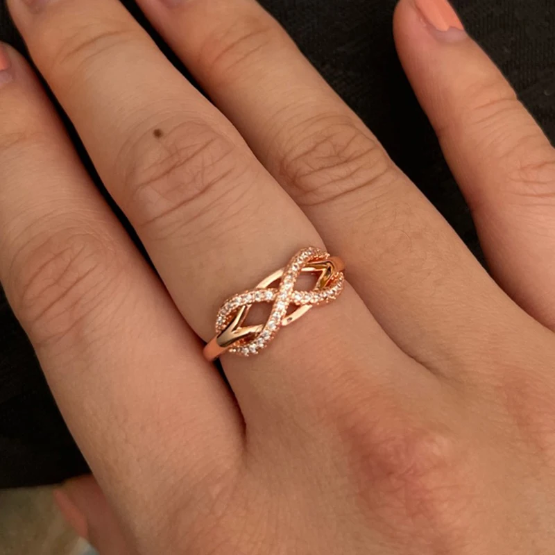 Wedding Ring Cubic Zirconia Hollowout for Women