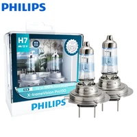 Philips H7 12V 55W X-treme Vision Pro150 Xenon White Light Halogen Headlight 150% Brighter Car Genuine Original Bulbs, 2X 1