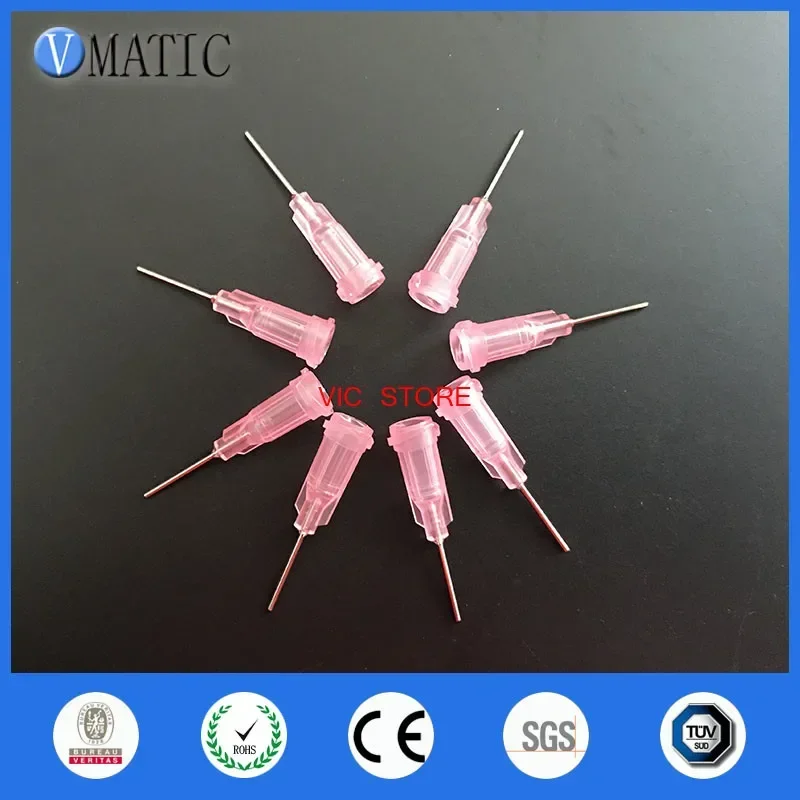 100Pcs/Bag 20G Luer Lock S.S. Glue Dispensing Needles, Disposable Dispenser Needle Tip With 0.5'' Length