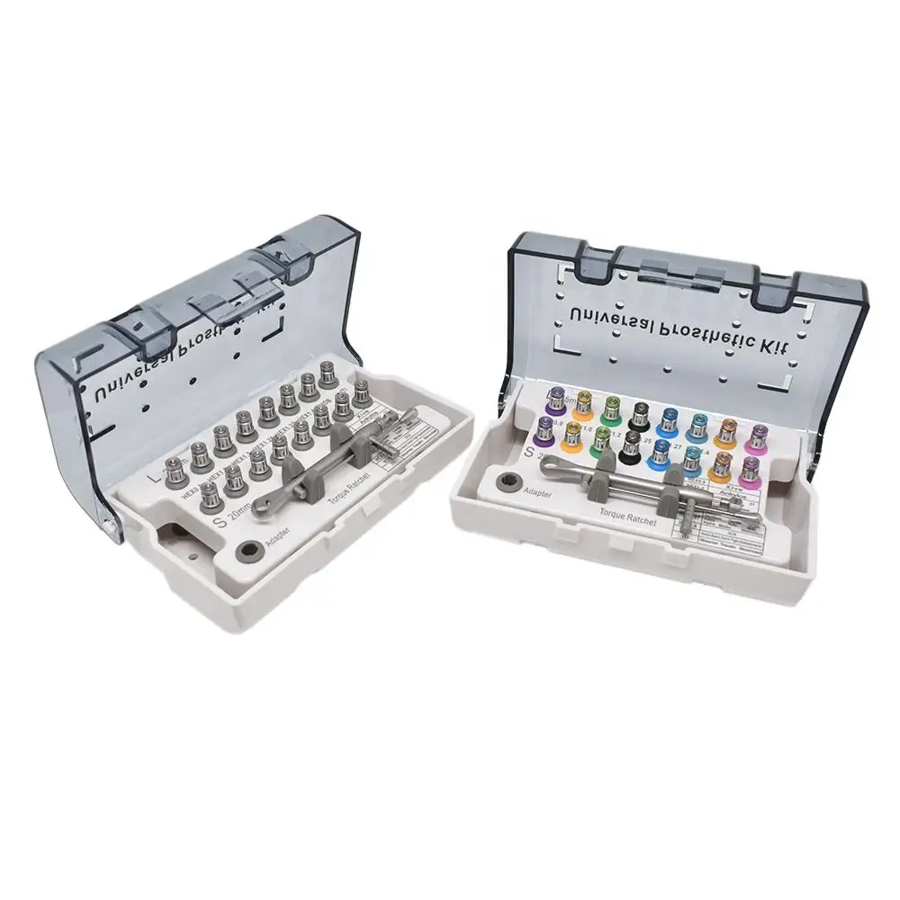 

Dental Universal Implant Orthodontics Tools Screwdriver Wrench Dental Implant Torque Wrench Ratchet 10-70NCM with Drivers
