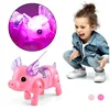 Cute Electric Walking Pig Toy with Light Musical Kids  Pink Color Funny Electronics Toy Children Birthday Gift Toys 1