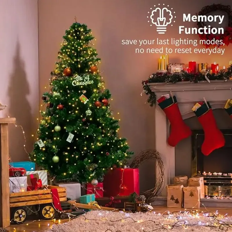 2025 Waterfall LED Christmas Lights Garland  -  1.5M/2M/3M  Outdoor  String  for  Patio  Garden  &  New  Year Party Decor