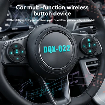 Comandi wireless per volante auto per autoradio Android, DVD, GPS, pulsanti di controllo remoto multimediale con cambio colore