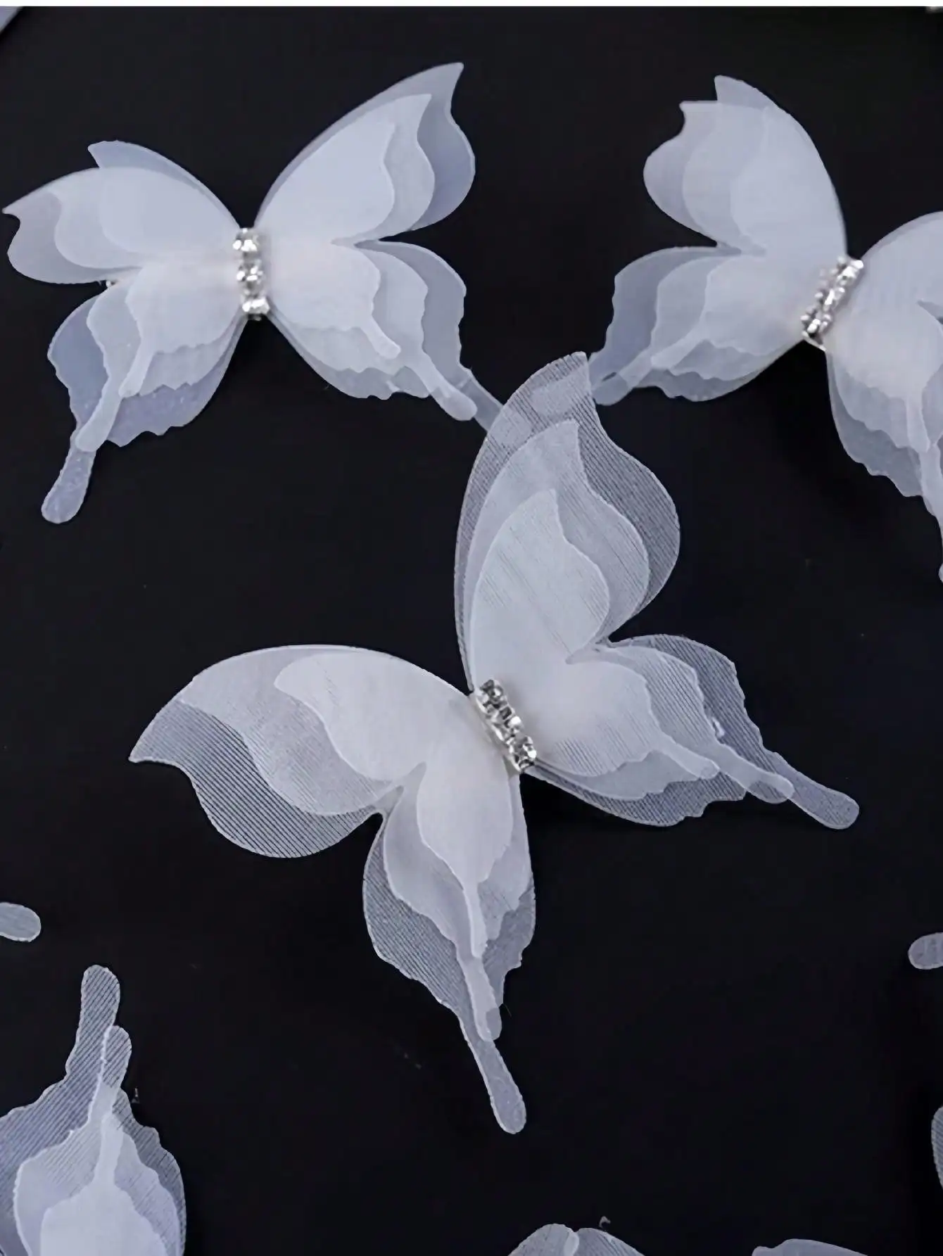 Curtain Accessories 3D Butterfly Decorative Door Curtain Ornament Suitable for Screen Door Curtain or Curtain Brooch