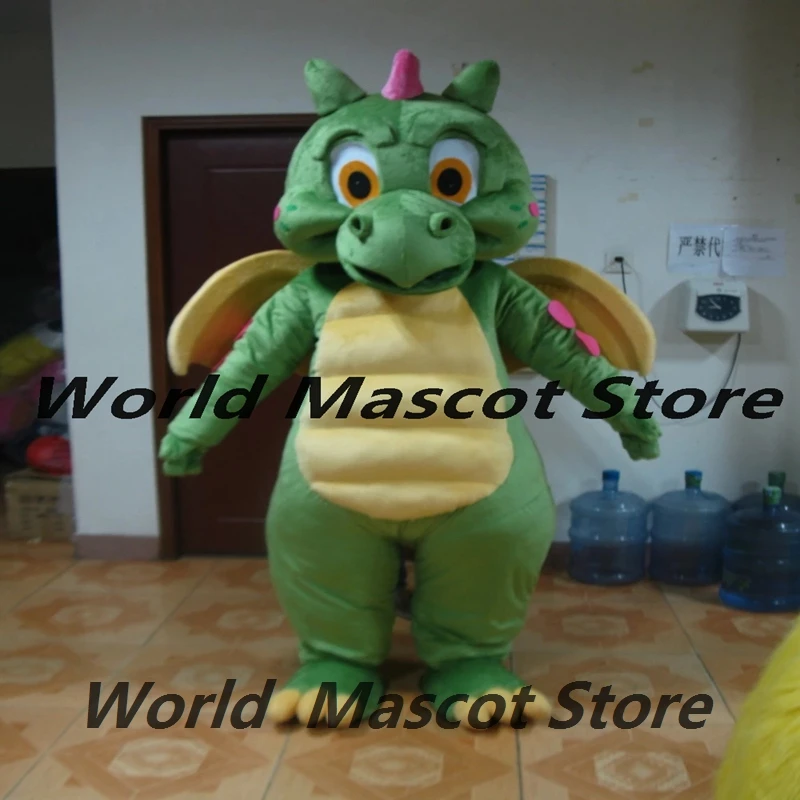 

Green Dinosaur Mascot Costume Dragon Cosplay Costume Adults Halloween Carnival Party Event Birthday Character Mask Party Prop