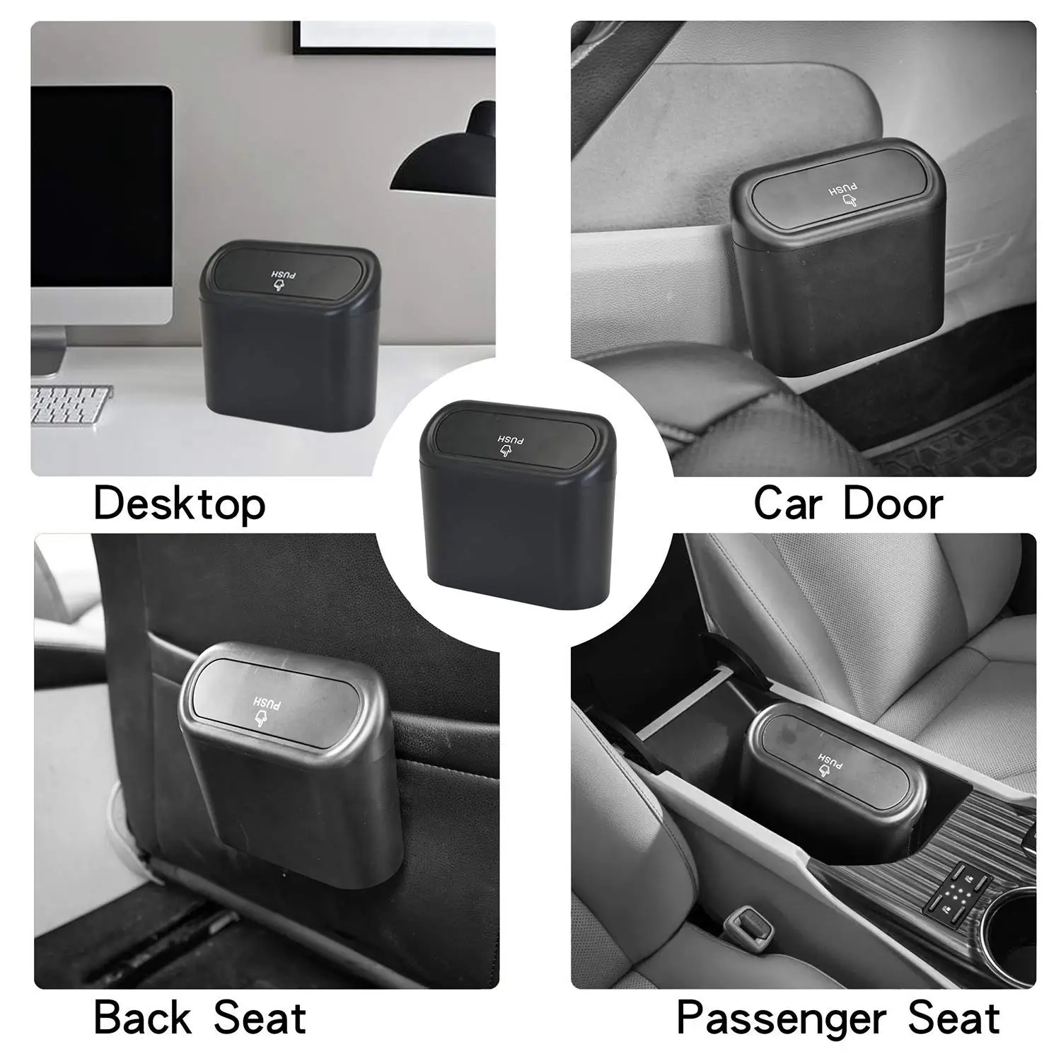 Car Trash Can Car Seat Back Door Hanging Storage Box Multi-functional Garbage Bag Folding Storage car garbage bin car supplies