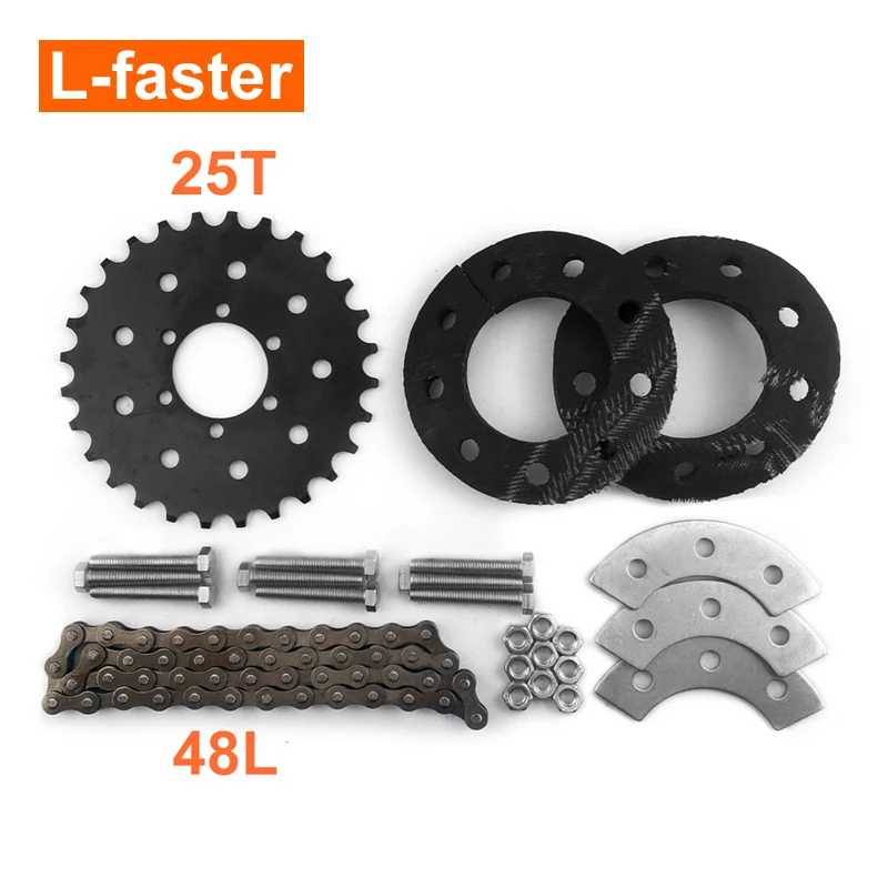 Electric Wheelchair Conversion Kit Slow Joystick Controller 25T Sprocket Dual Drive Brush Gear Motor 24V 700W