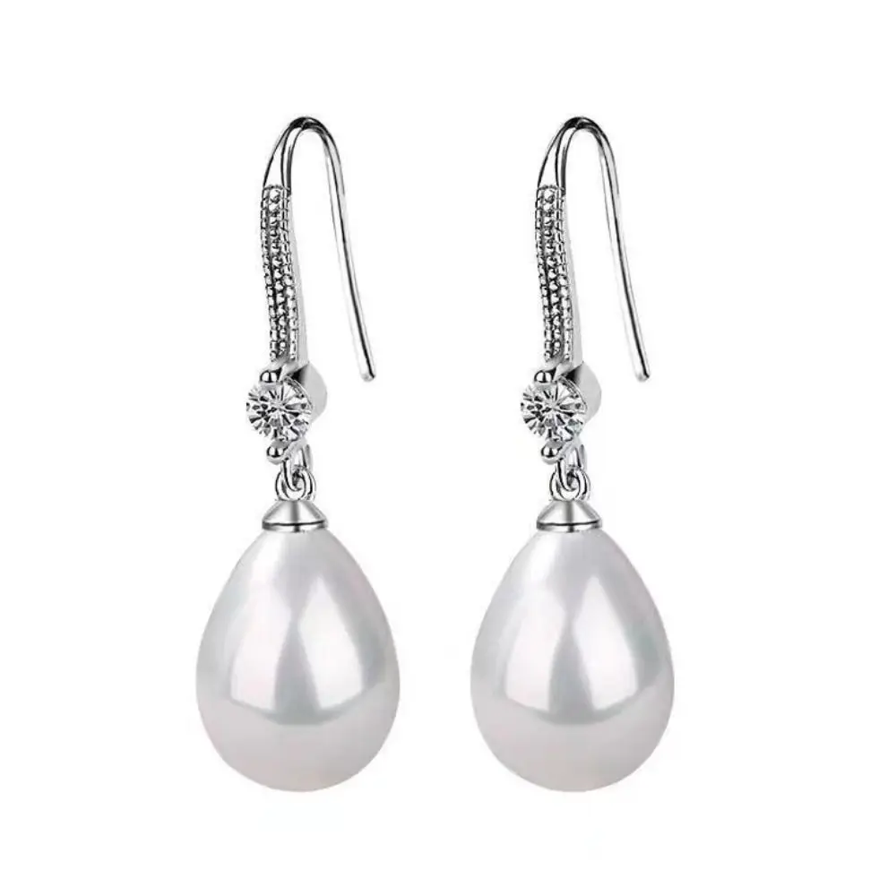 Water Drop Shape Imitation Pearl Earrings Women Bridal Wedding Jewelry Gifts