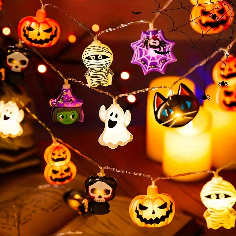 Spooky Halloween LED Decor Lights | Indoor Atmosphere & Party Accents