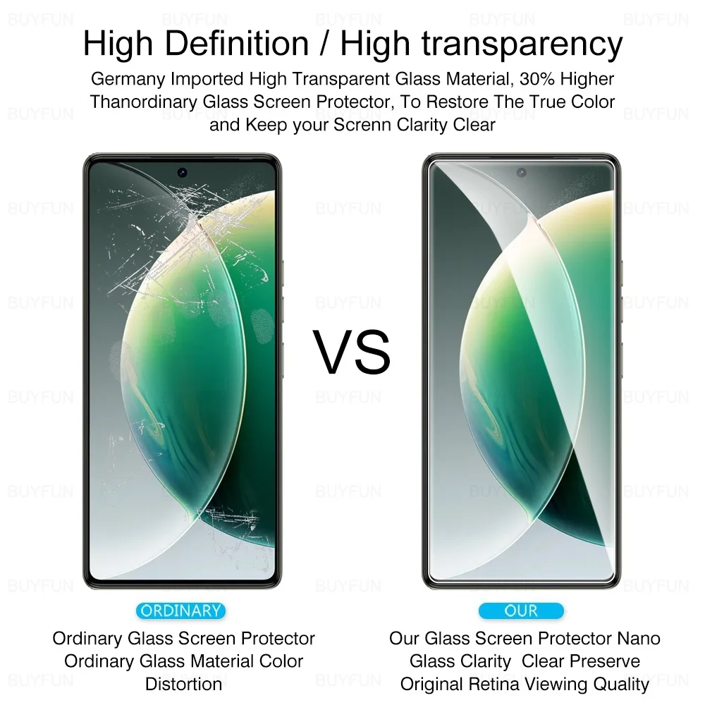 HD Tempered Glass Screen Protector - Premium Protective Film for Smartphones (1-4 Pack)