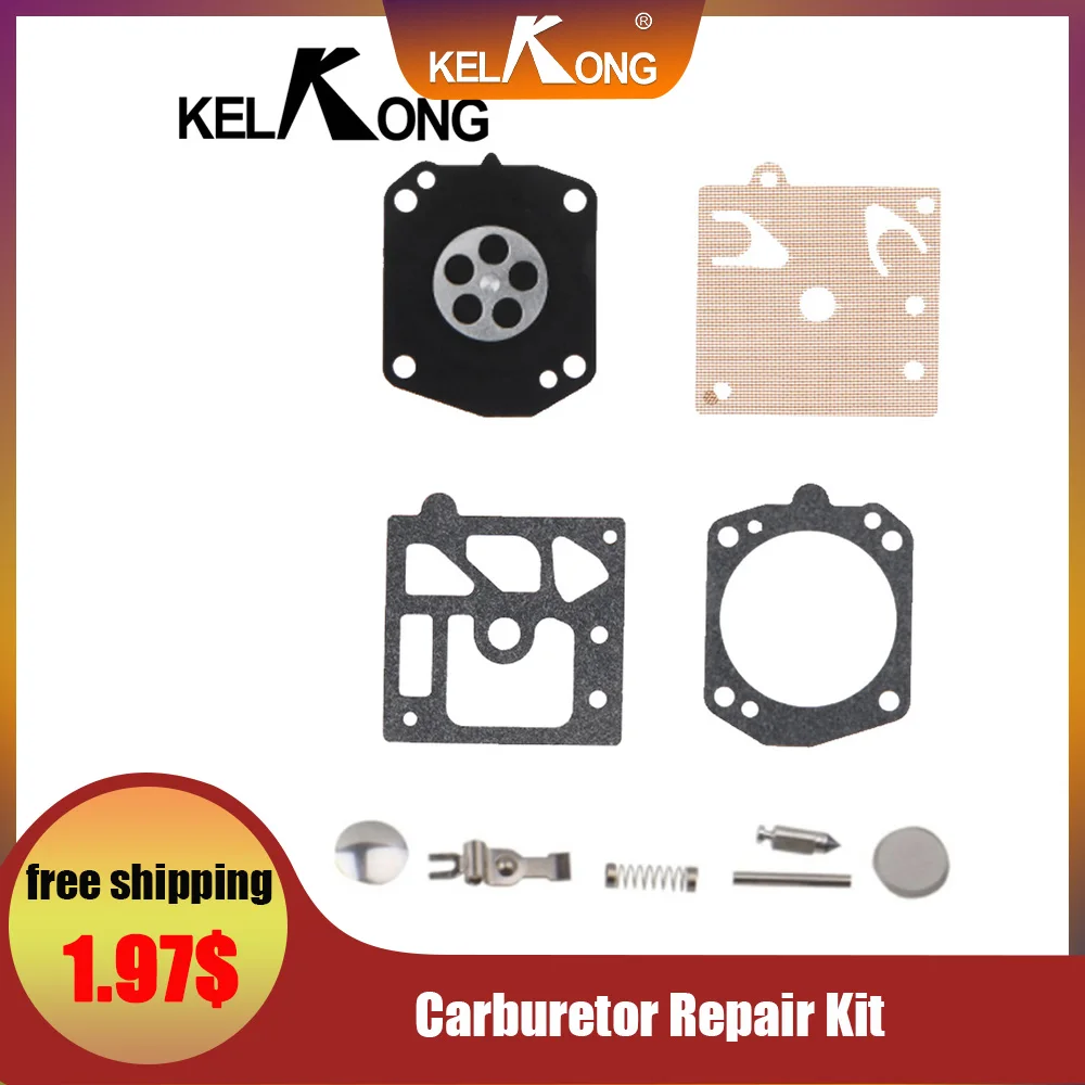 

KELKONG Carburetor Repair Rebuild Kit for Stihl Walbro 029 310 044 046 MS270 MS280 MS290 MS290 MS341 MS361 Chainsaw K10-HD