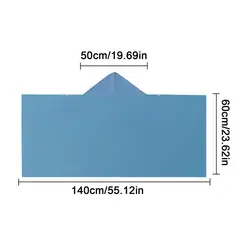 Ultra - Absorbent Hooded Beach Towel with Quick - Dry Sunshade Cloak Feature (Sky Blue)