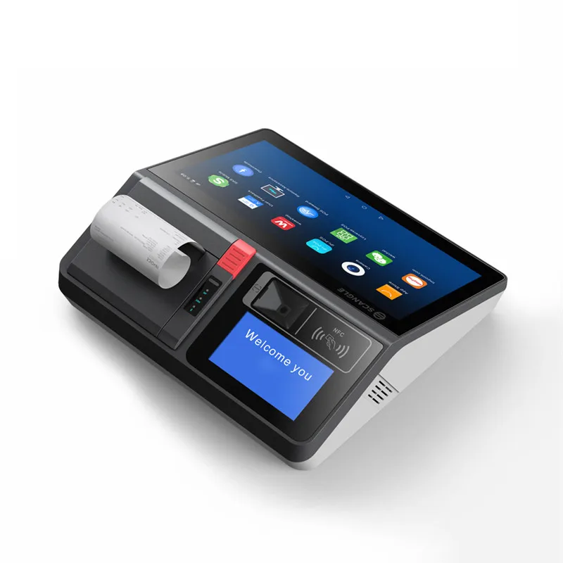 

SGT-116A Supermarket Catering 11.6-inch POS Terminal Cash Register Scan Code Built-in 80mm Thermal Receipt Printer For Android