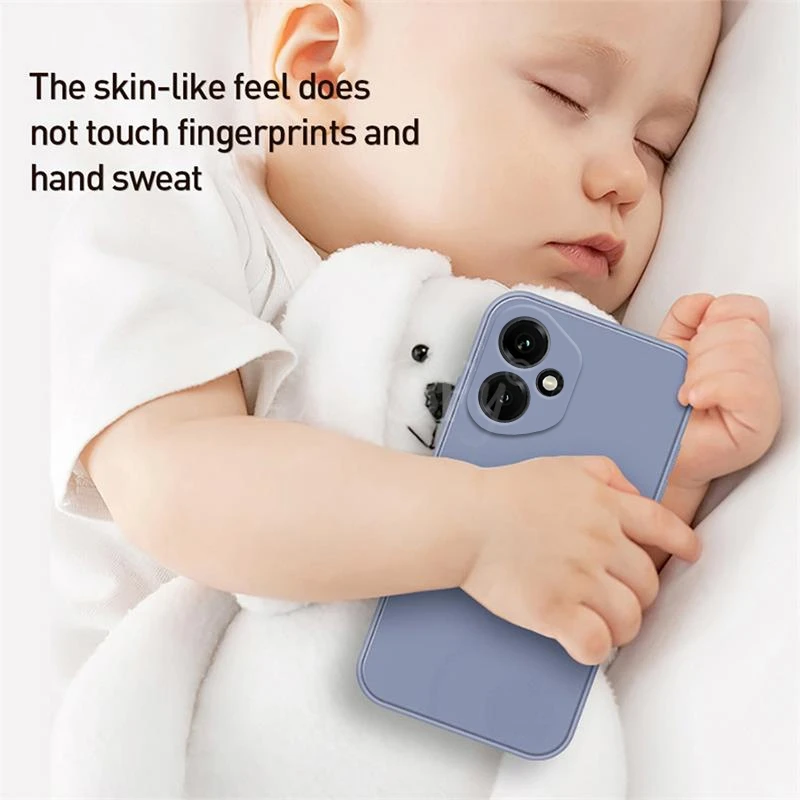 Liquid Silicone Soft Rubber Phone Protector Case - Elegant Plain Design