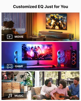 ULTIMEA 280W 4.1 Sound Bar with Dolby Atmos, 2 in 1 Bluetooth 5.3 Soundbar with Subwoofer, Home TV Soundbar Bluetooth Speakers 6