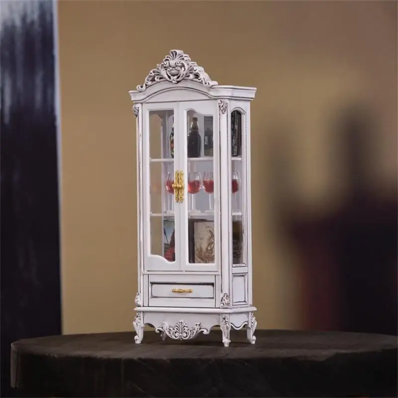 Vintage Wine Cabinet Storage Display Cupboard