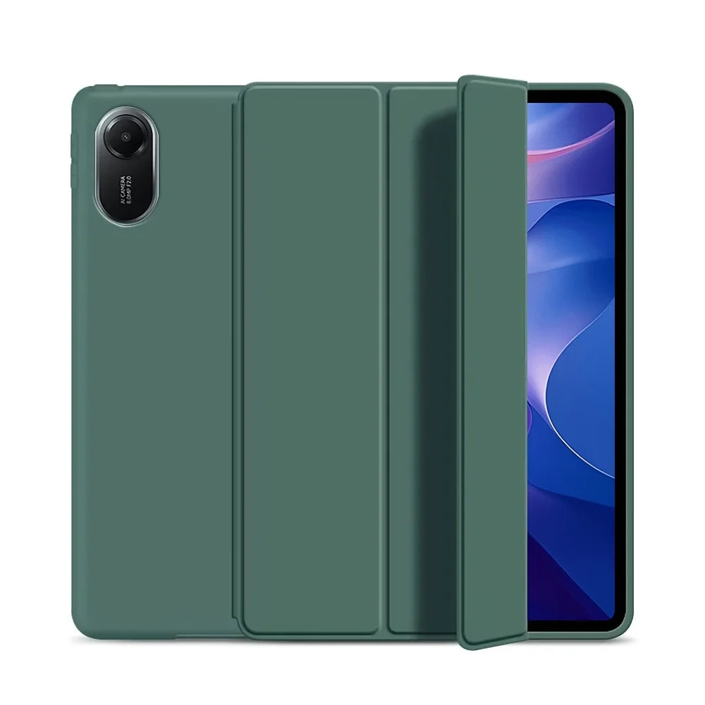 Premium PU Leather Flip Stand Smart Cover with Soft Silicone Back Shell