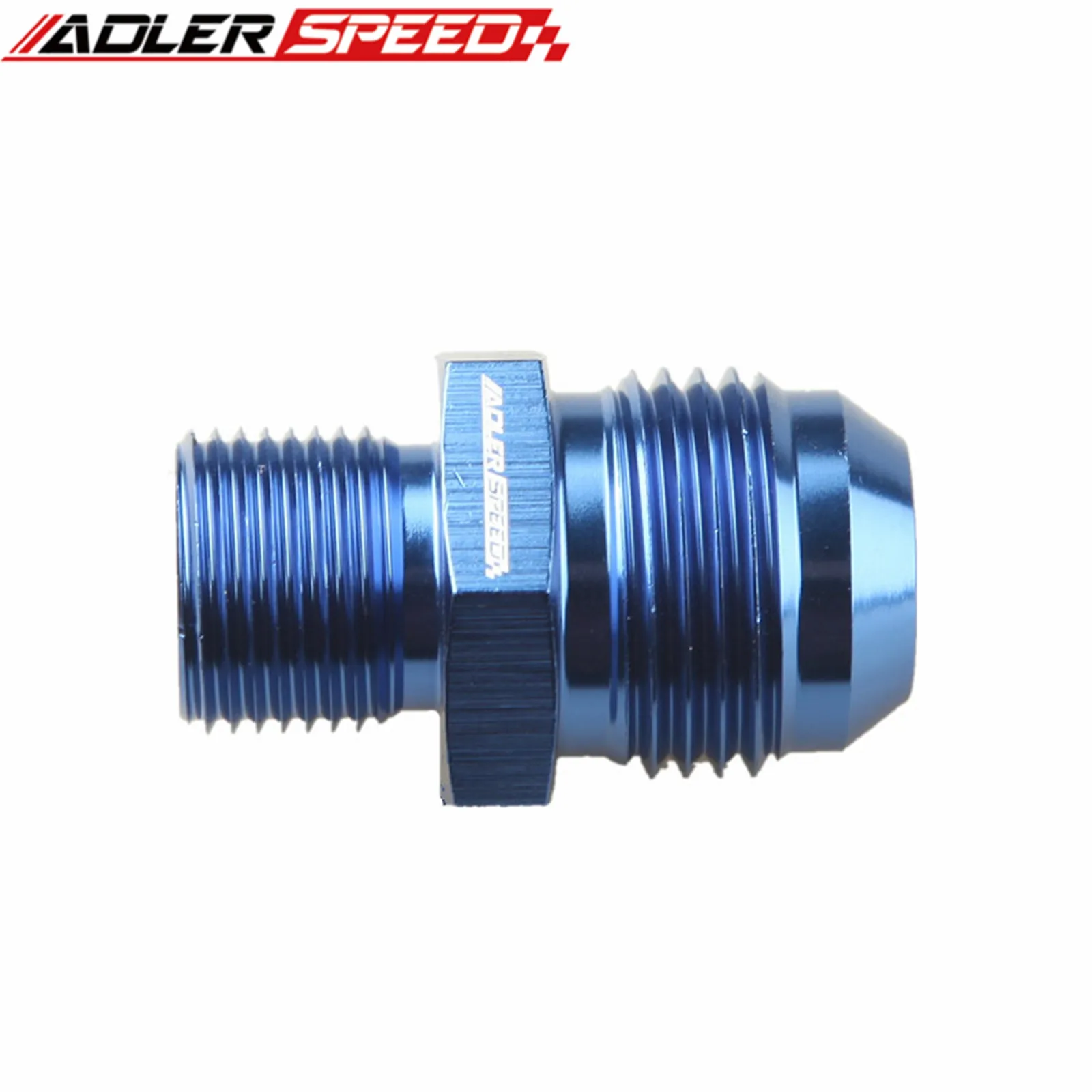 ADLERSPEED 범용 -10 AN AN10 수-1/2 BSP BSPP 스트레이트 어댑터 피팅 검정색/파란색/은색
