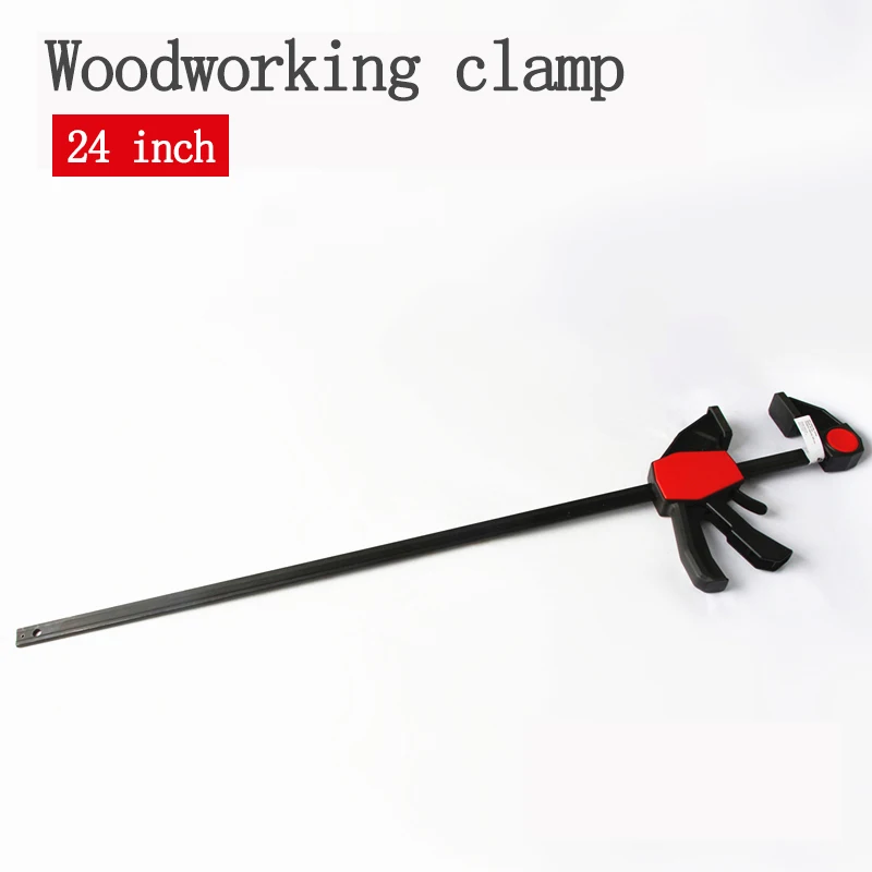 Barra Resistente Braçadeira Carpintaria Barra de Trabalho f Grampos Clipe de Liberação Rápida e Uma Mão Faça Você Mesmo Carpintaria Ferramenta de Mão 24-inch 600 mm