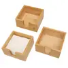 Tissue Box Restaurant Accessory Multi-function Case Bamboo Napkins Living Room Drink Dispenser Dining Table Paper Holder 3