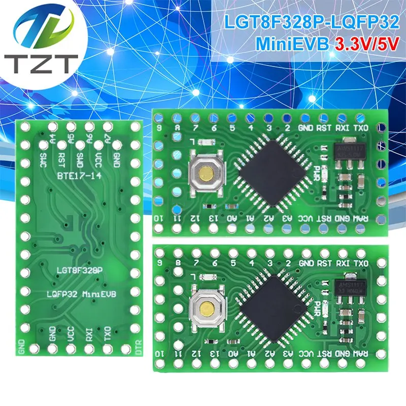 LGT8F328P-LQFP32-MiniEVB-3-3V-5V-Replaces-Pro-Mini-ATMEGA328P-Fully ...