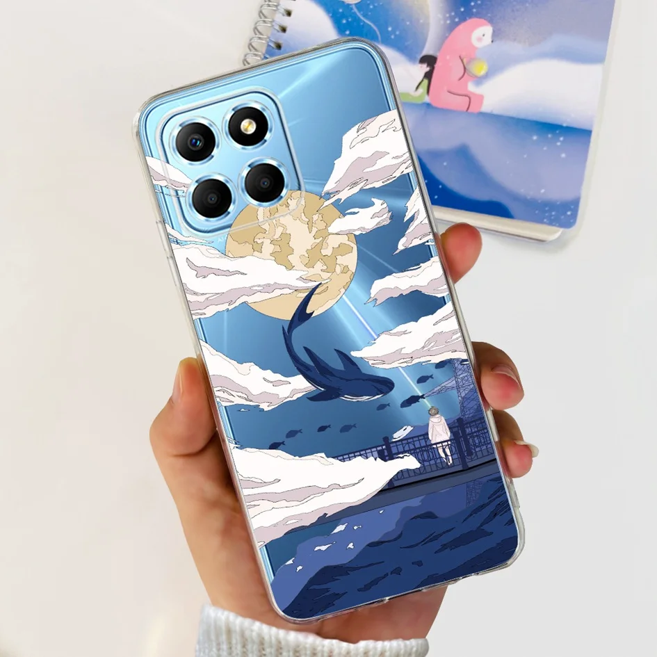 Fashion Butterfly Flower Soft Silicone Shockproof Phone Case Cover