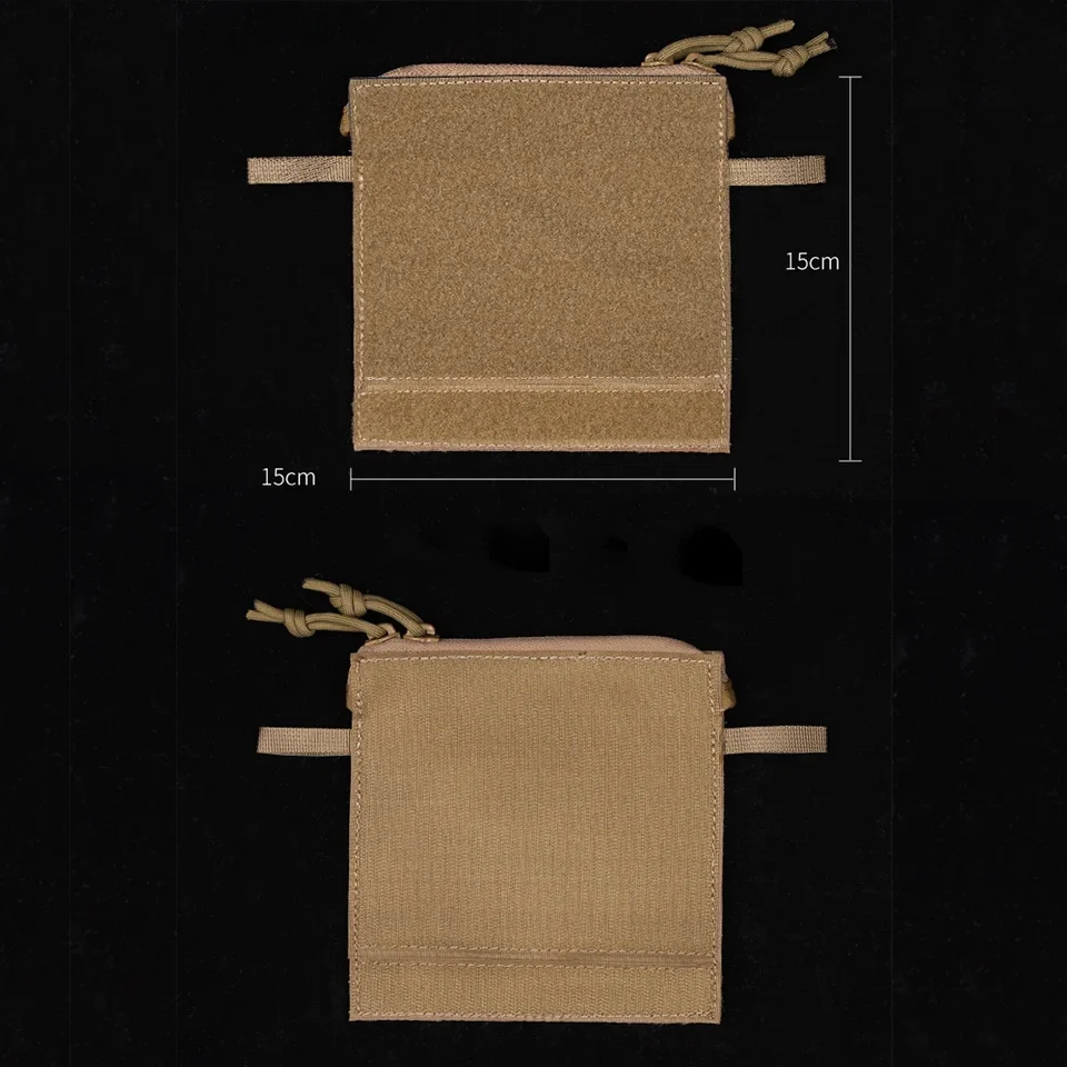 Bolsa Táctica Pequeña Con Cierre De Gancho Y Lazo, Ideal Para Chalecos De Caza Y Airsoft