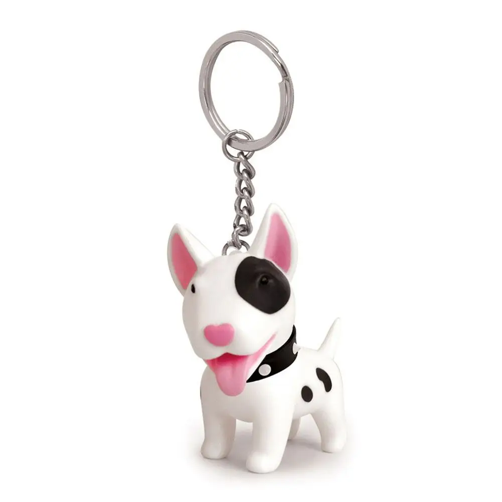 Anime rękodzieło lalka byk figurka terier prezent dla samochodu pierścionek klucz akcesoriów brelok z psem ręcznie malowany